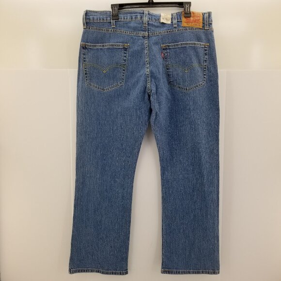 Levi's 527 Slim Bootcut Mens Jeans Light Wash Mid Rise Stretch Sz 38 x30 - Picture 1 of 9